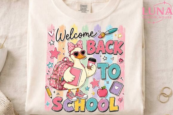 Download Welcome Back to School Duck PNG Clipart - Premium Bundle