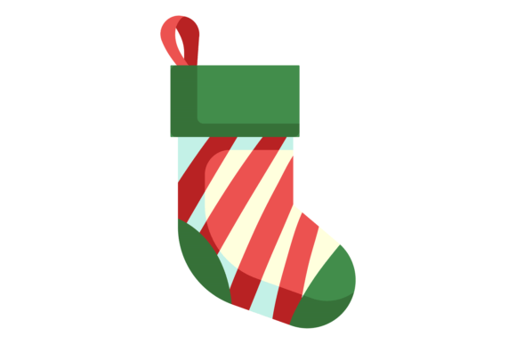 Download Traditional Holiday Sock Icon. Color Chr - Sock Collection