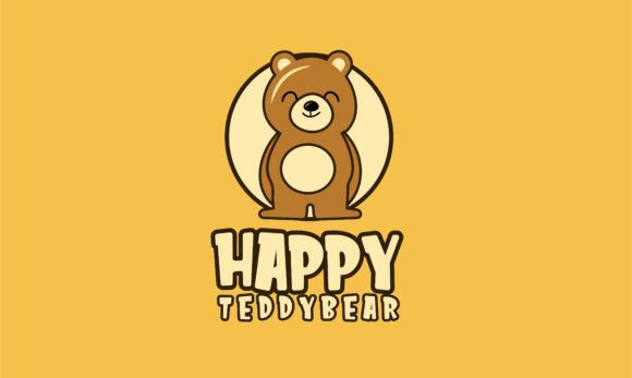 Download Happy Bear Logo Mascot Design Vector - Logo Collection