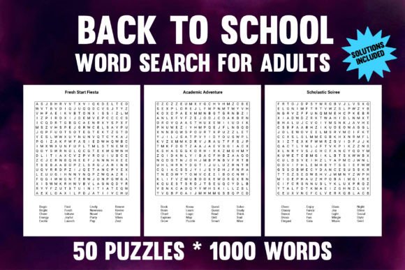 Download Back to School Word Search - School Collection