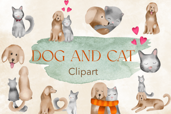 Download Dog and Cat Clipart Free - Free Collection